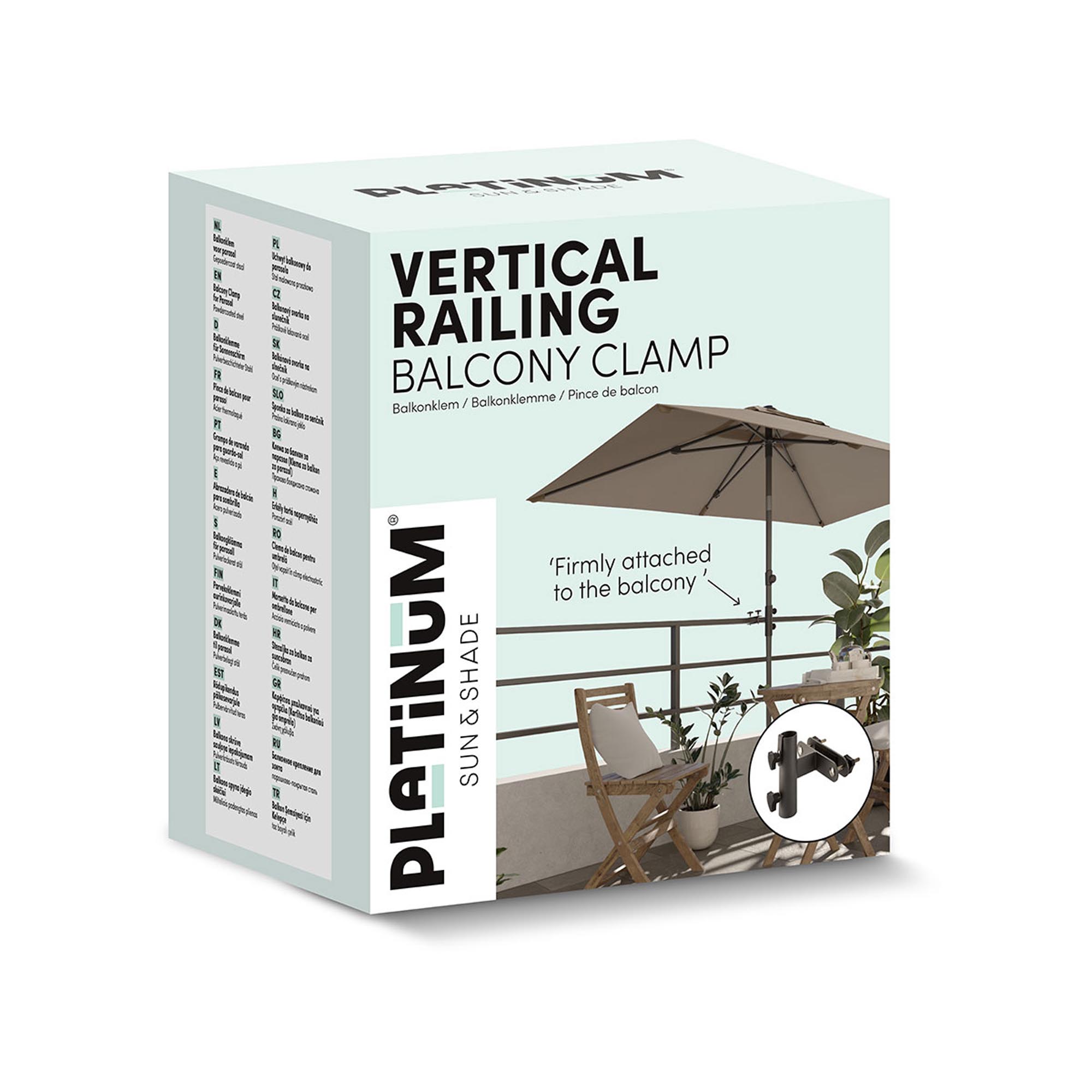 Parasollfeste flatt vertikalt