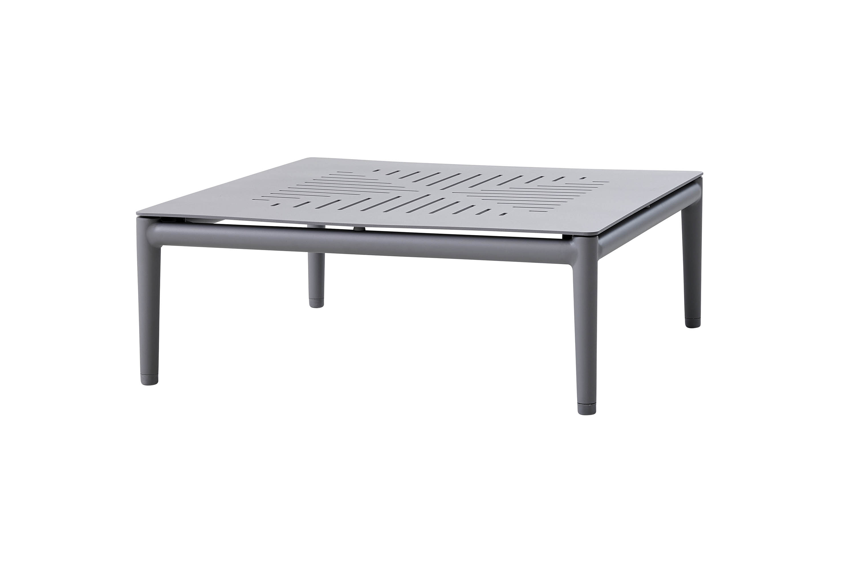 Cane-line Conic sofabord Light grey/aluminium 75 x 28 cm