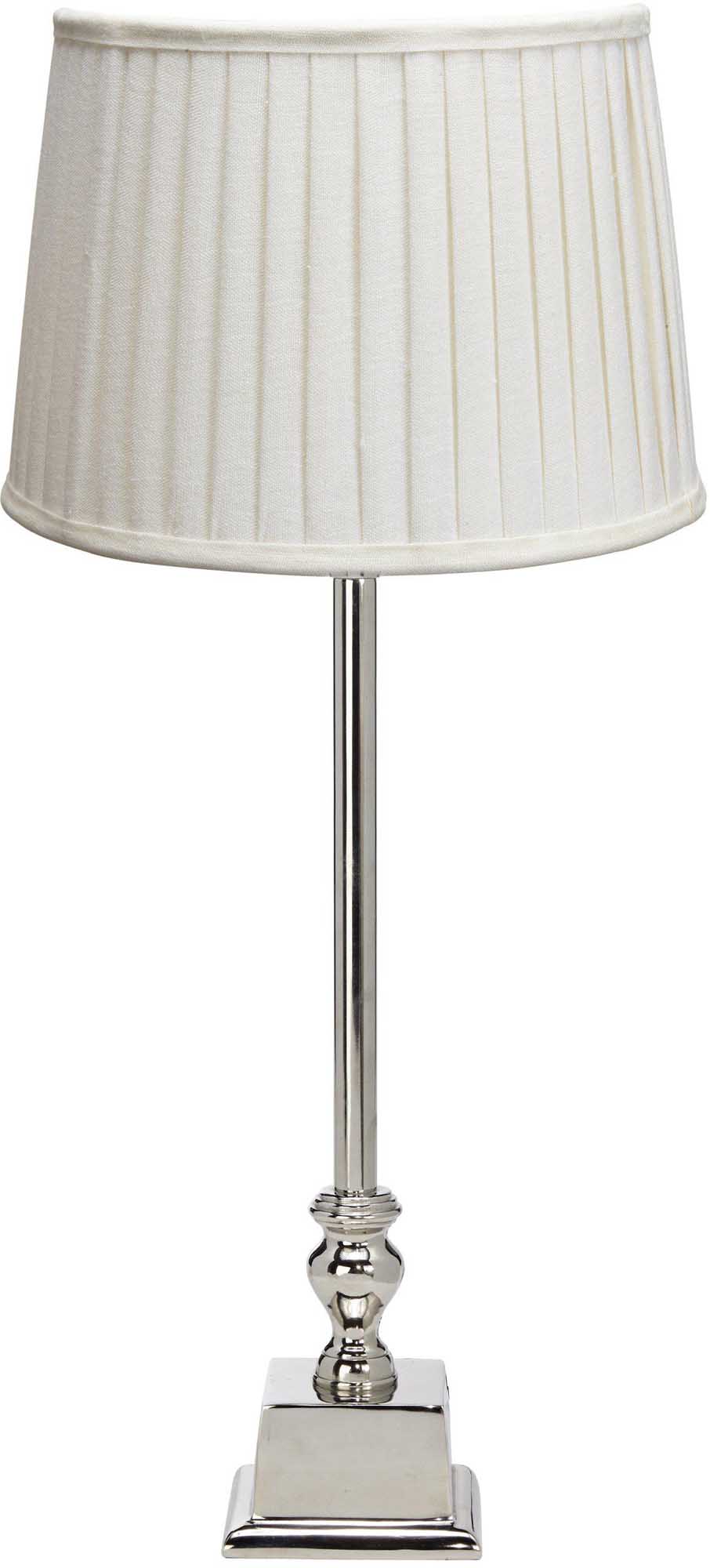 PR Home Linné bordlampe Krom/offwhite skjerm 49 cm