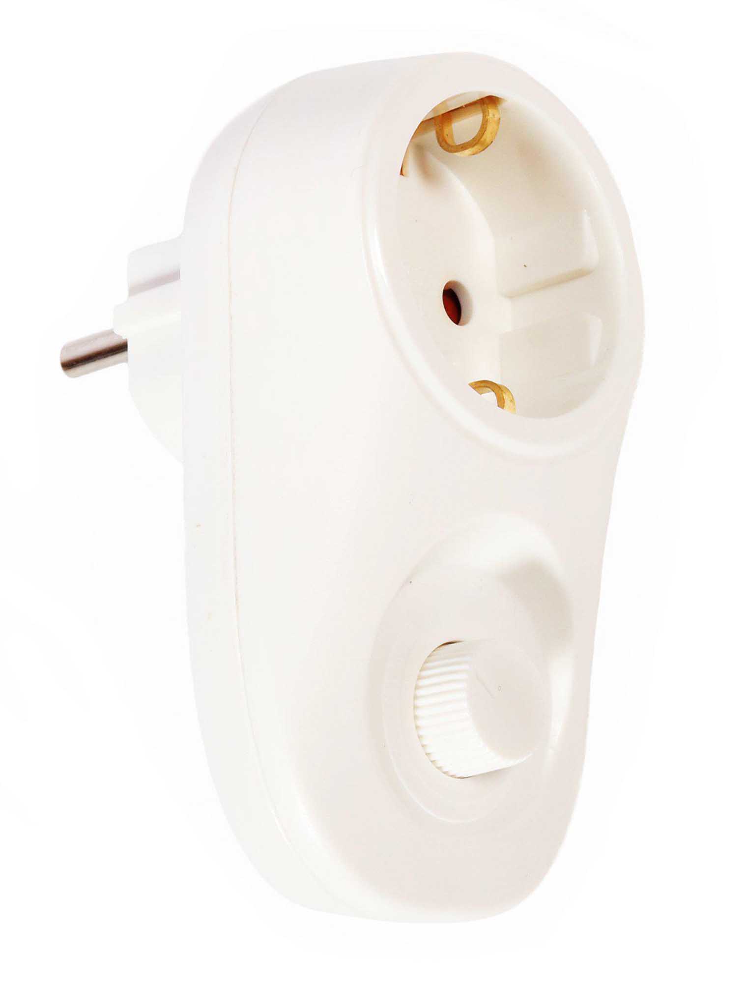 PR Home Plug-in dimmer Hvit 10 cm