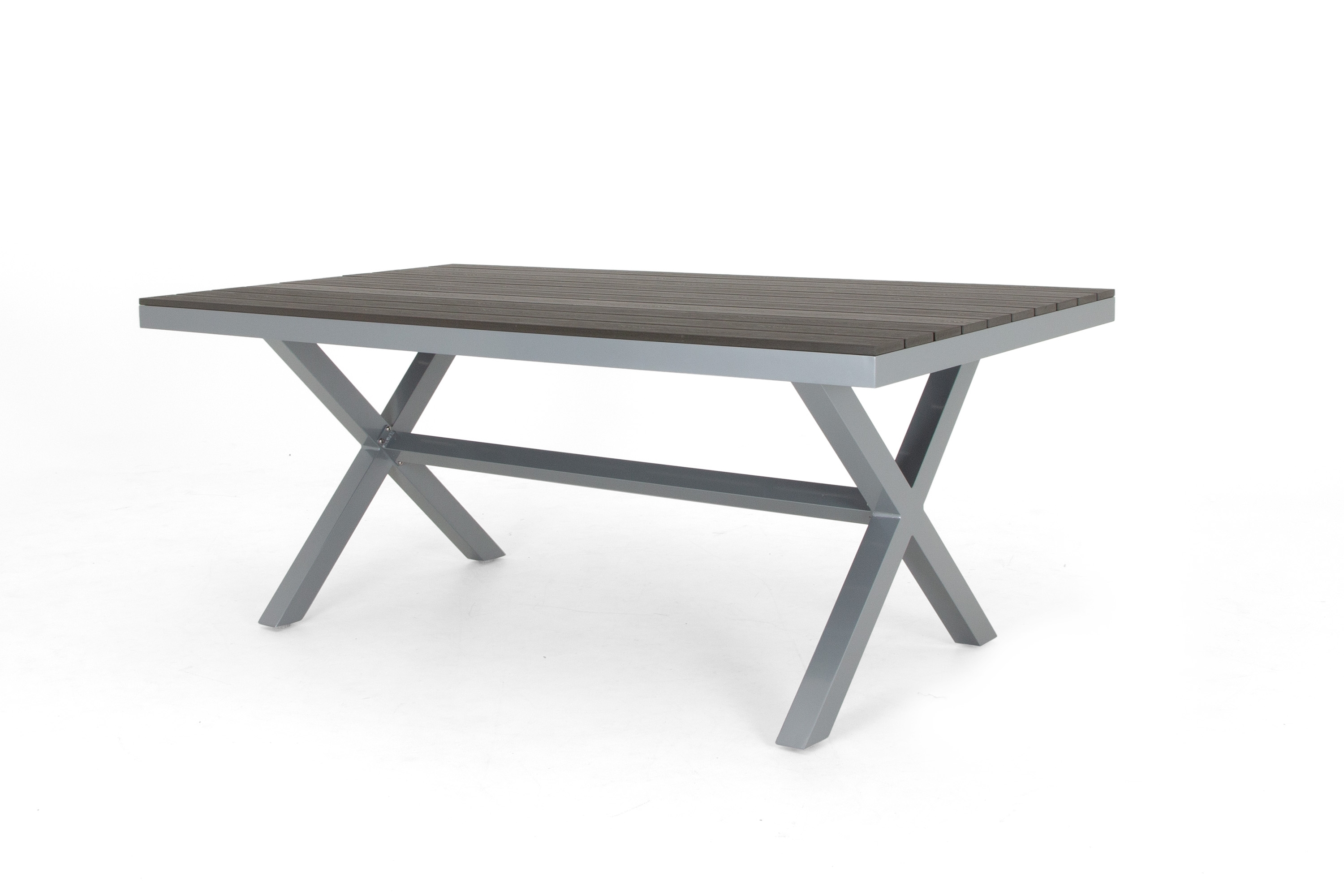 Selected Home Vegas spisebord Sølv med grå nonwood 200 x 100 cm