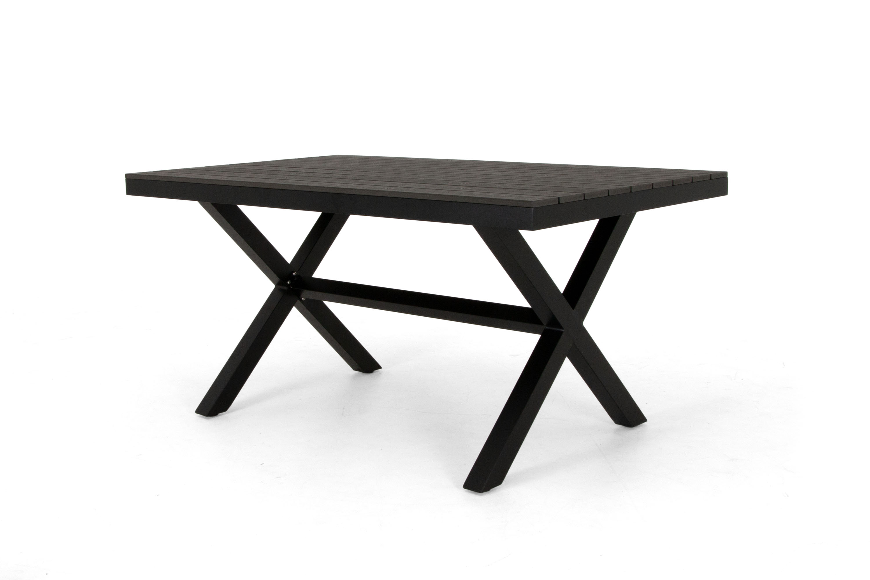 Selected Home Vegas spisebord Sort med grå nonwood 150 x 90 cm