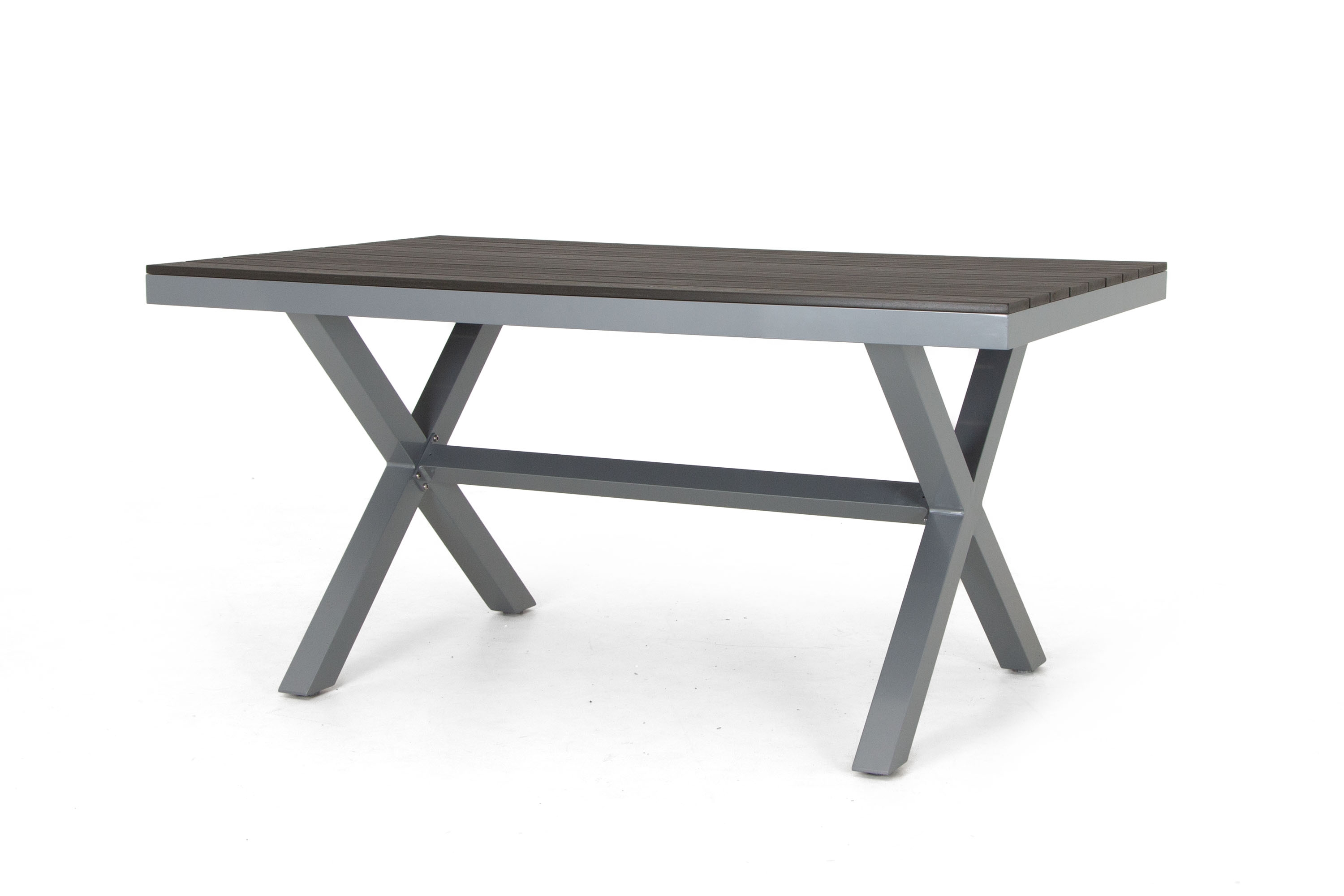 Selected Home Vegas spisebord Sølv med grå nonwood 150 x 90 cm