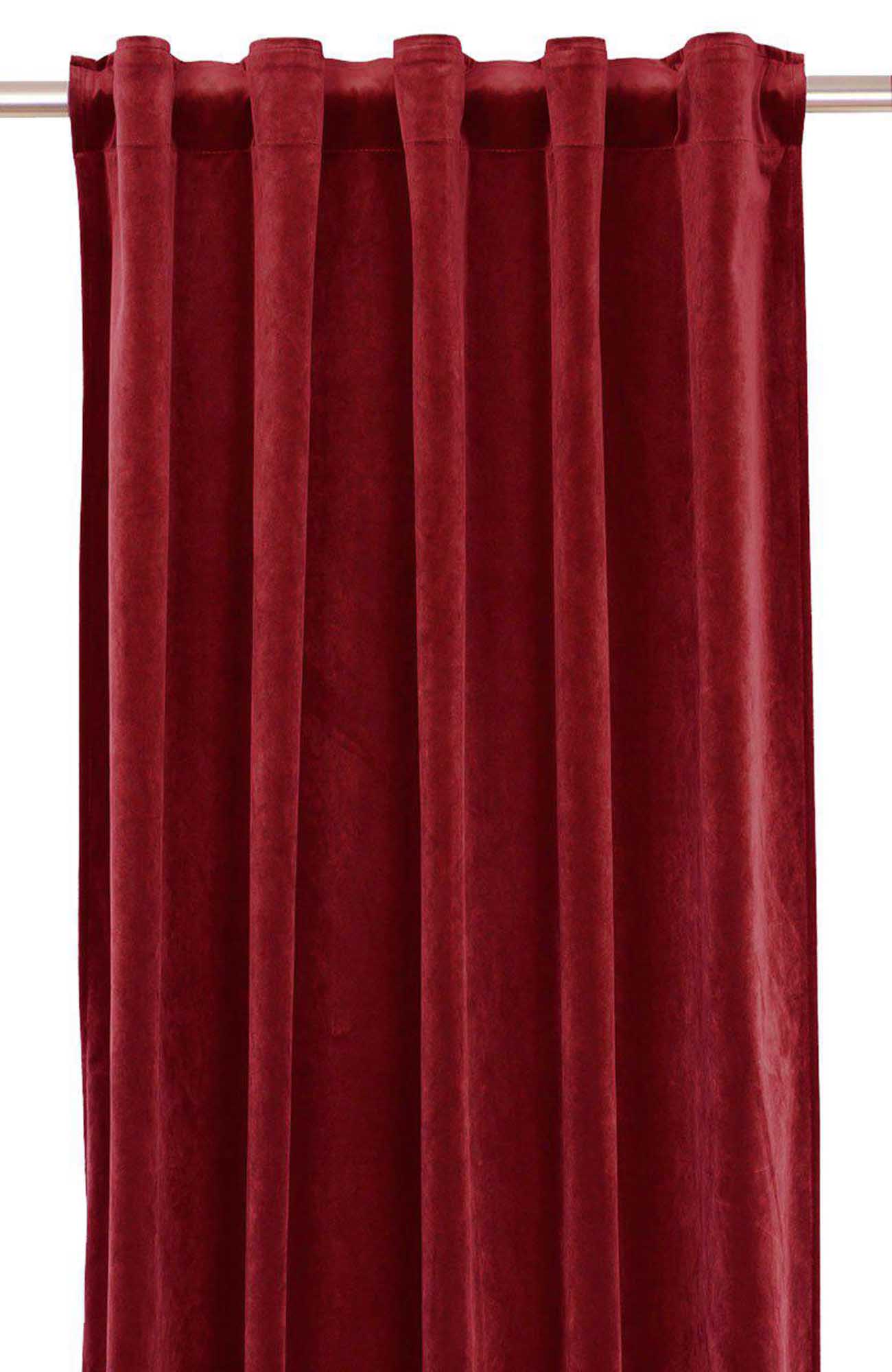 Svanefors Elise gardin Rød 135 x 280 cm (2 stk)