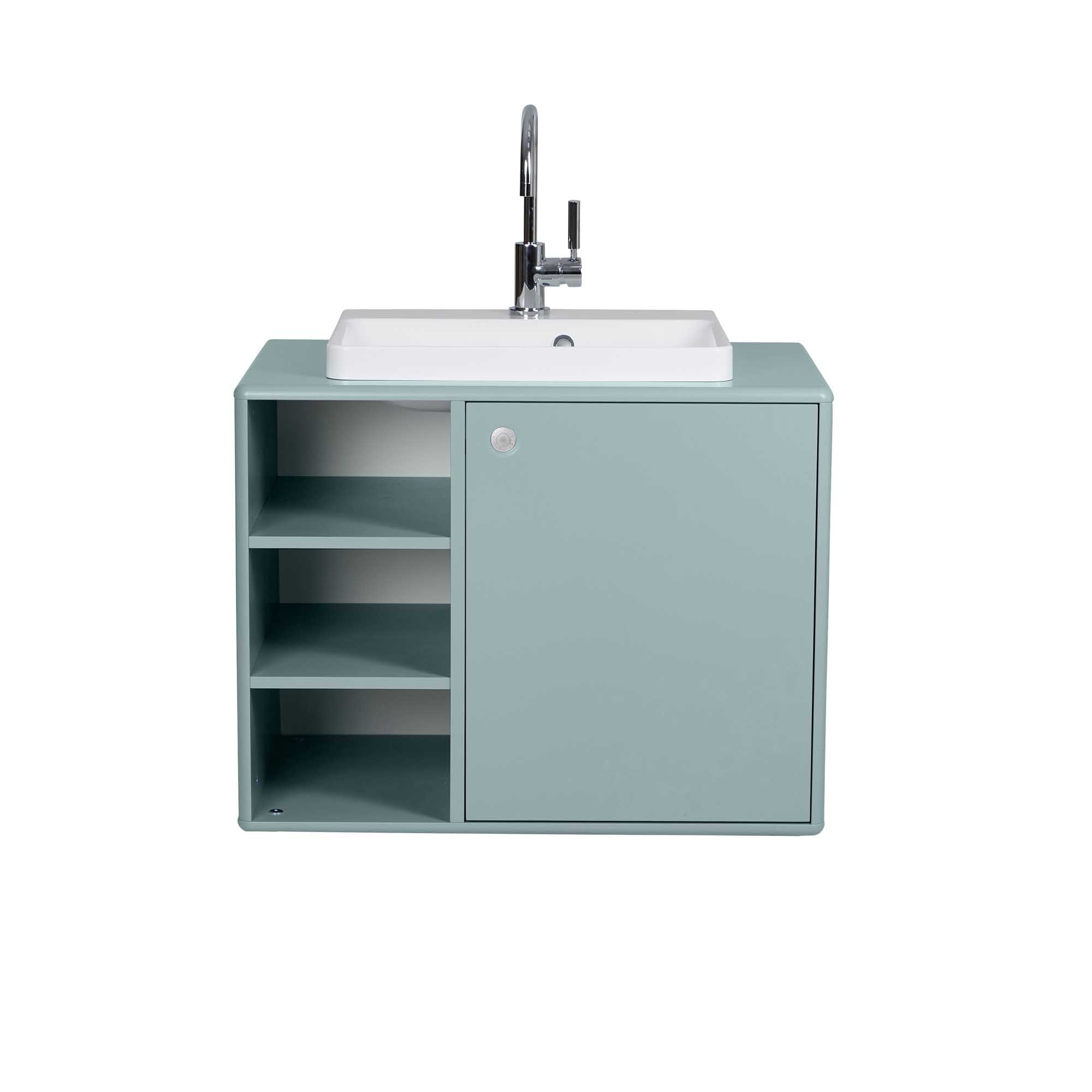 Tenzo Color Bath servantskap med vask Sage green 80 x 50 x 62 cm