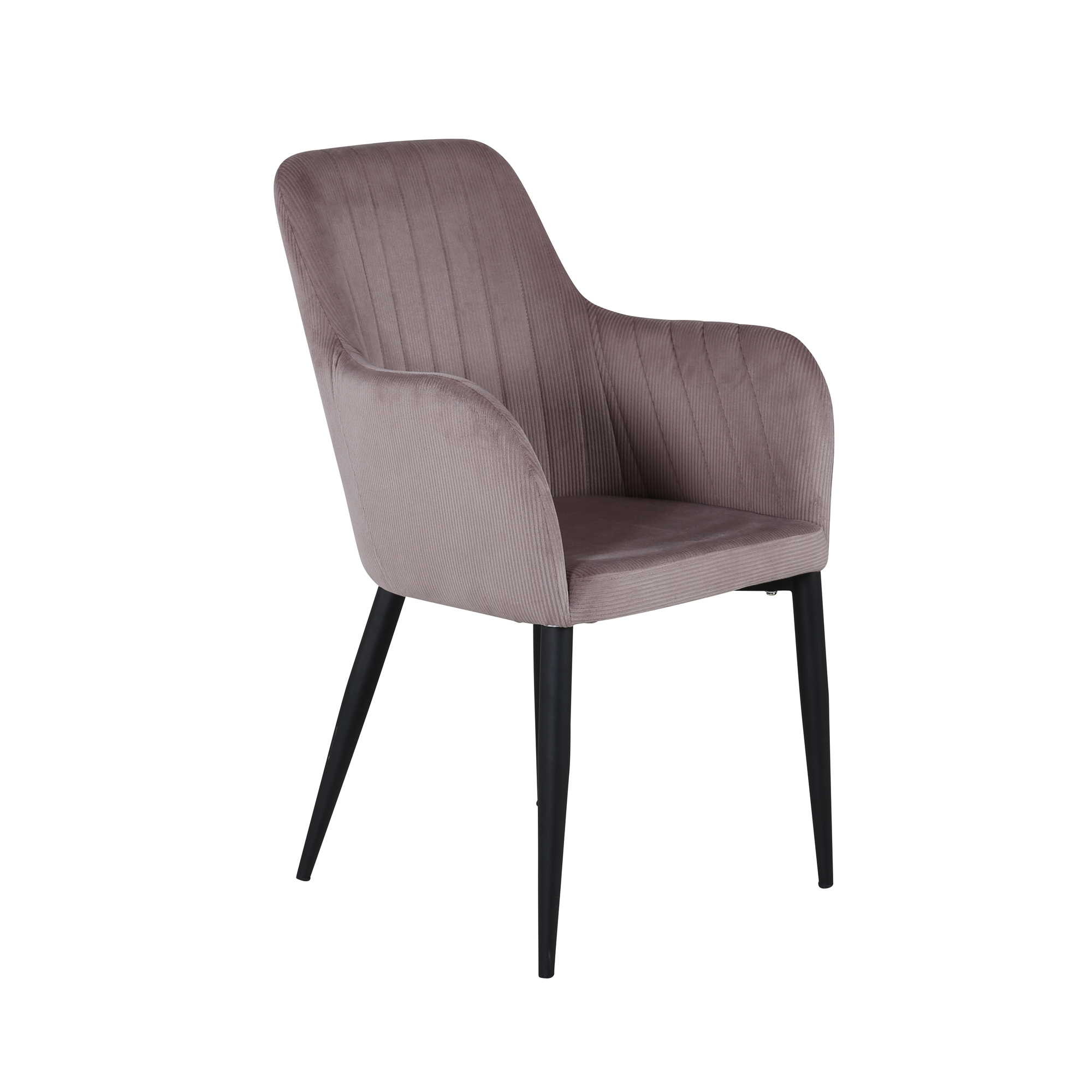 Venture Design COMFORT spise stol Rosa Fløyel/svart