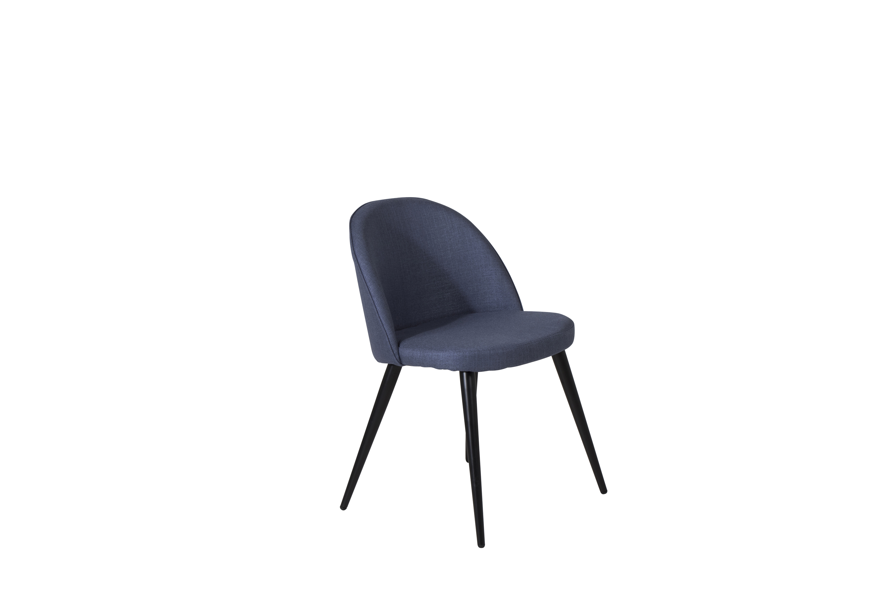 Venture Design Velvet spise stol Blå Textil/svart