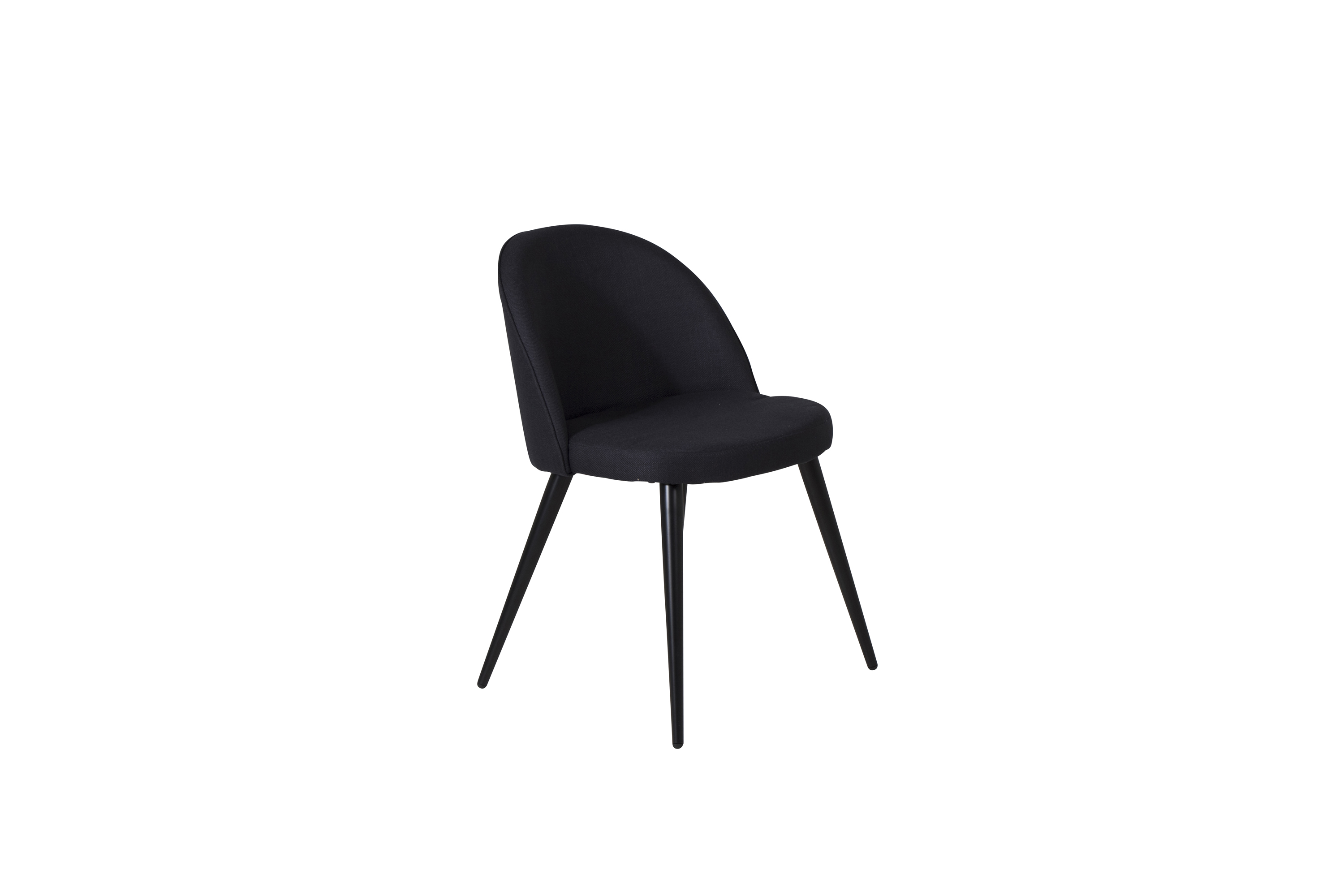 Venture Design Velvet spise stol Svart Textil/svart