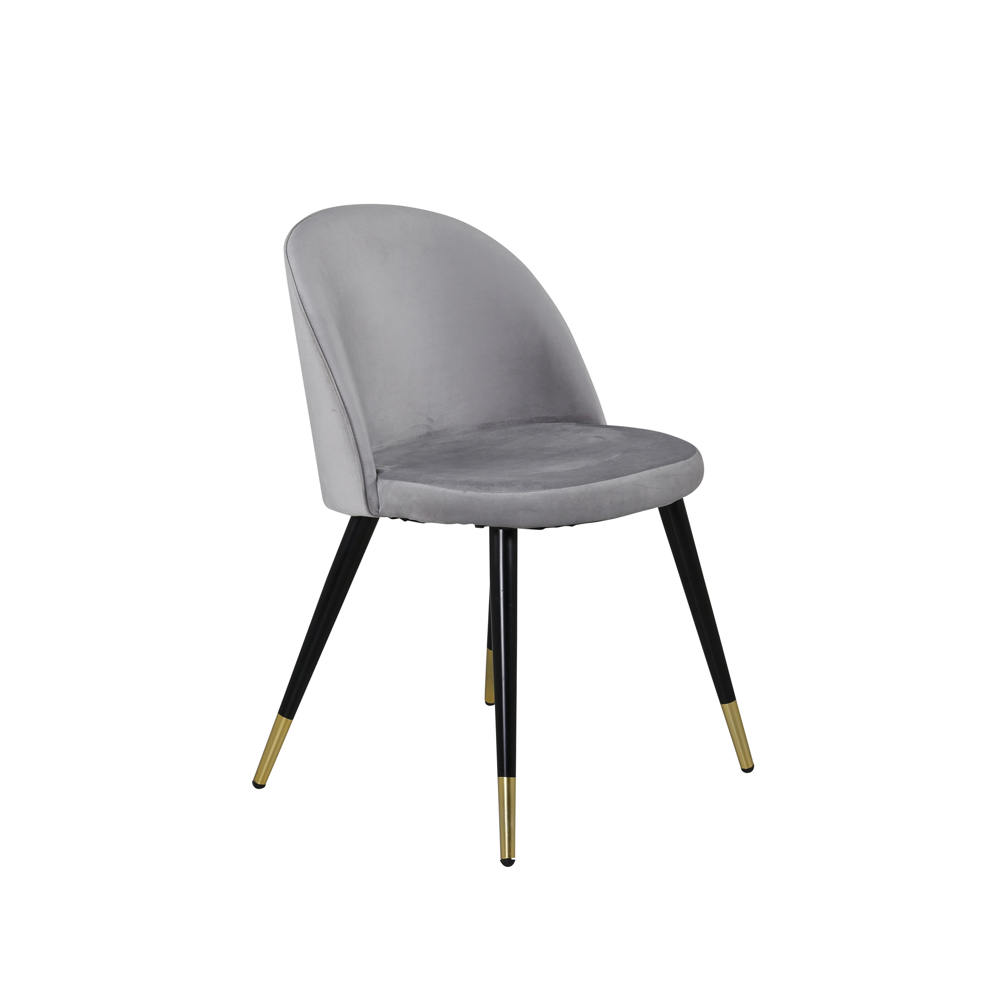 Venture Design Velvet spise stol Svart Fløyel/gull