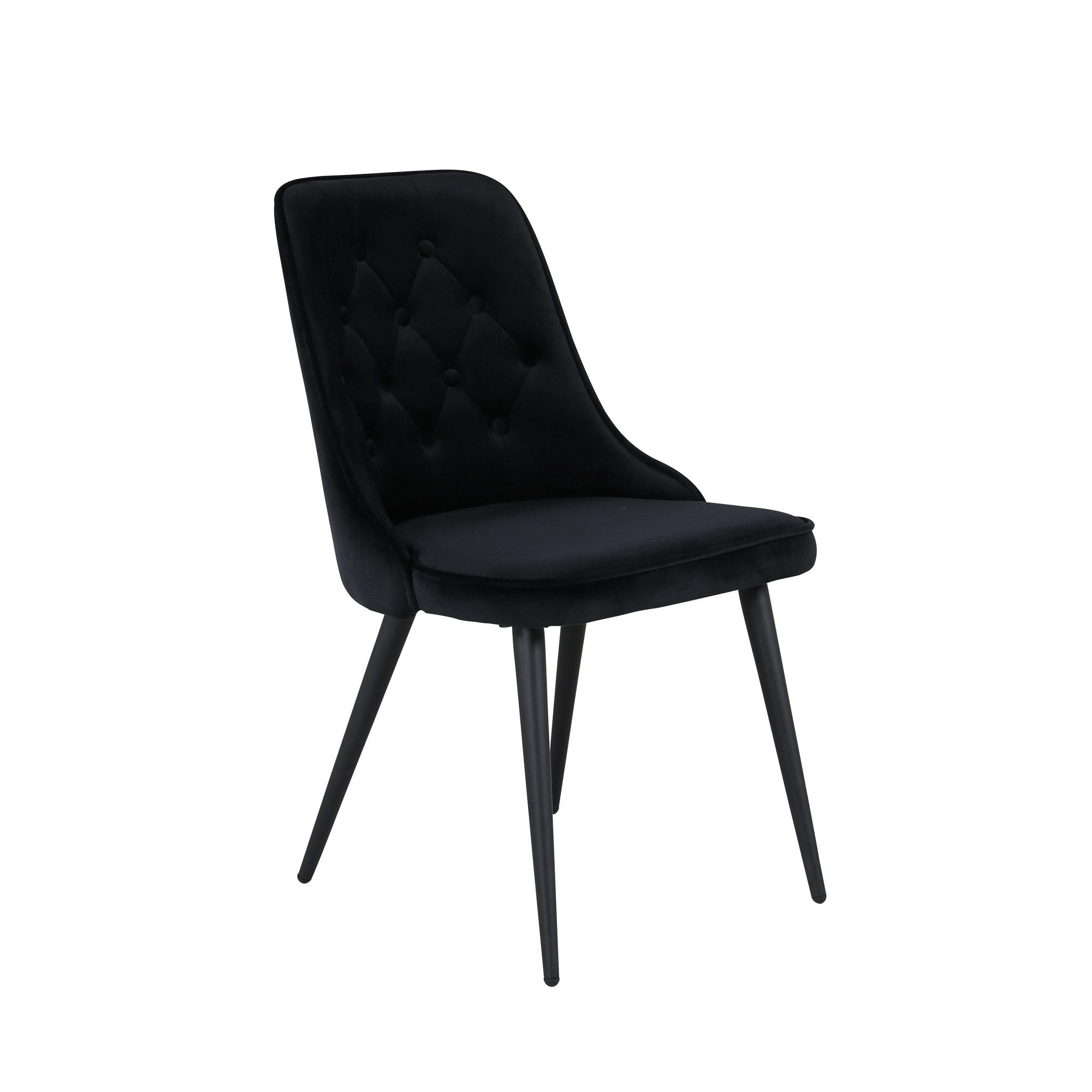 Venture Design Velvet deluxe spise stol Svart Fløyel/svart