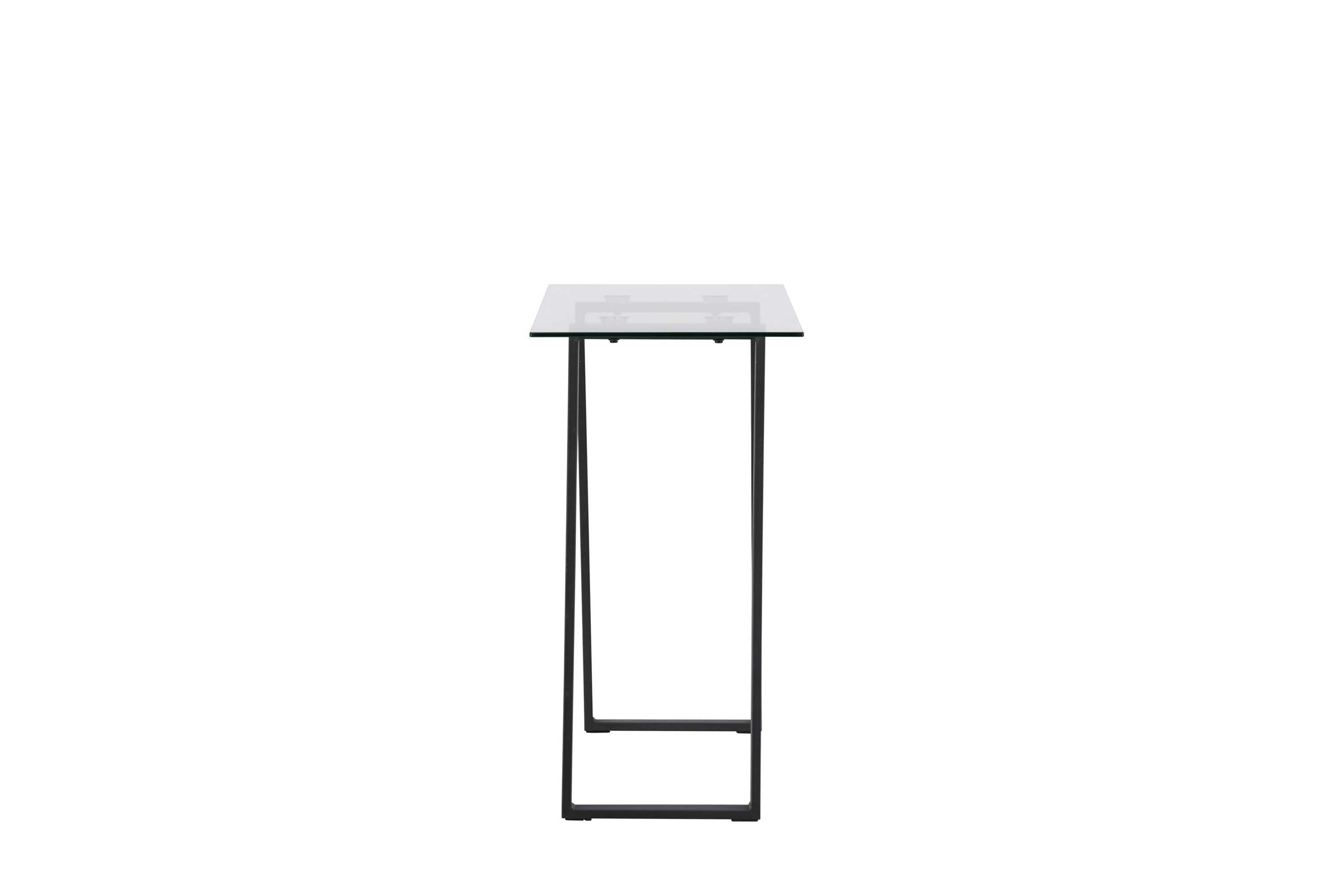 Venture Design Horten sidebord Svart/glas 100 x 40 cm