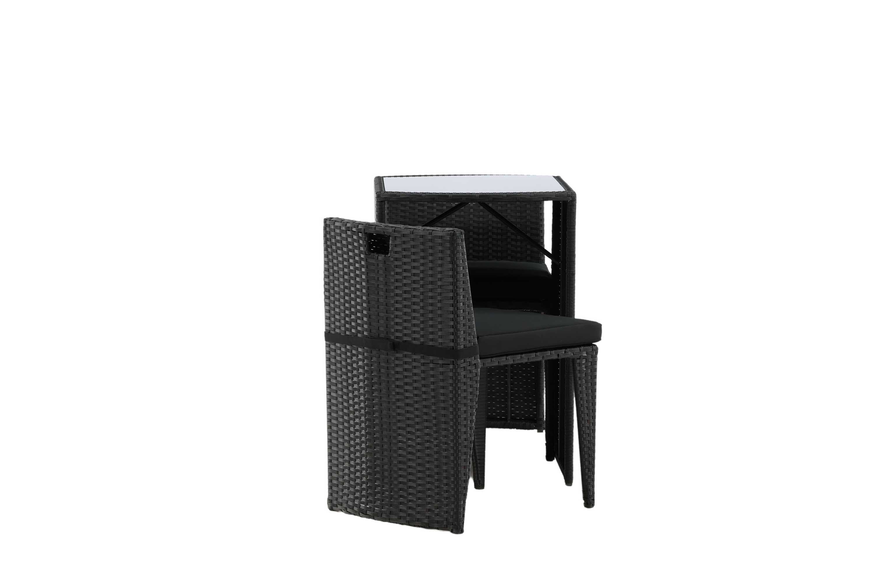 Venture Design Savanna kafésett Grå 2 stoler & bord 50x66 cm