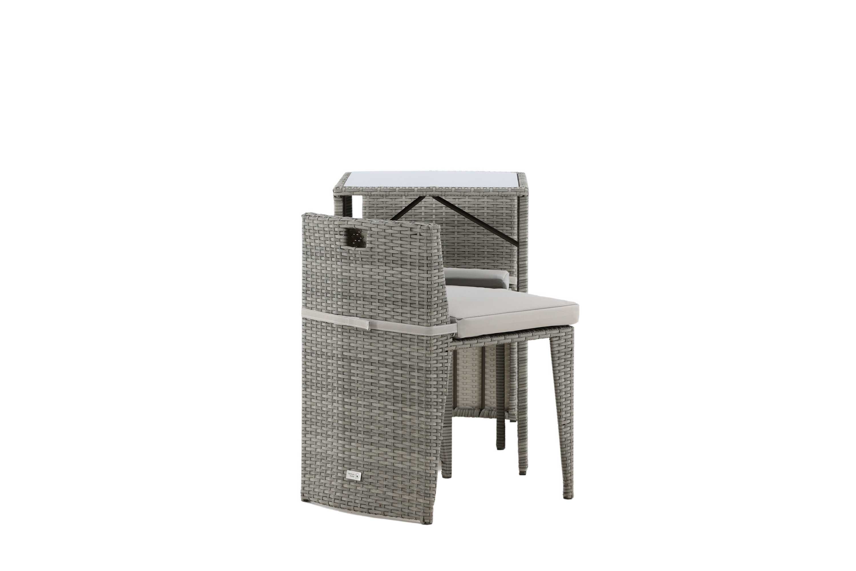Venture Design Savanna cafésæt Sort 2 stoler & bord 50x66 cm