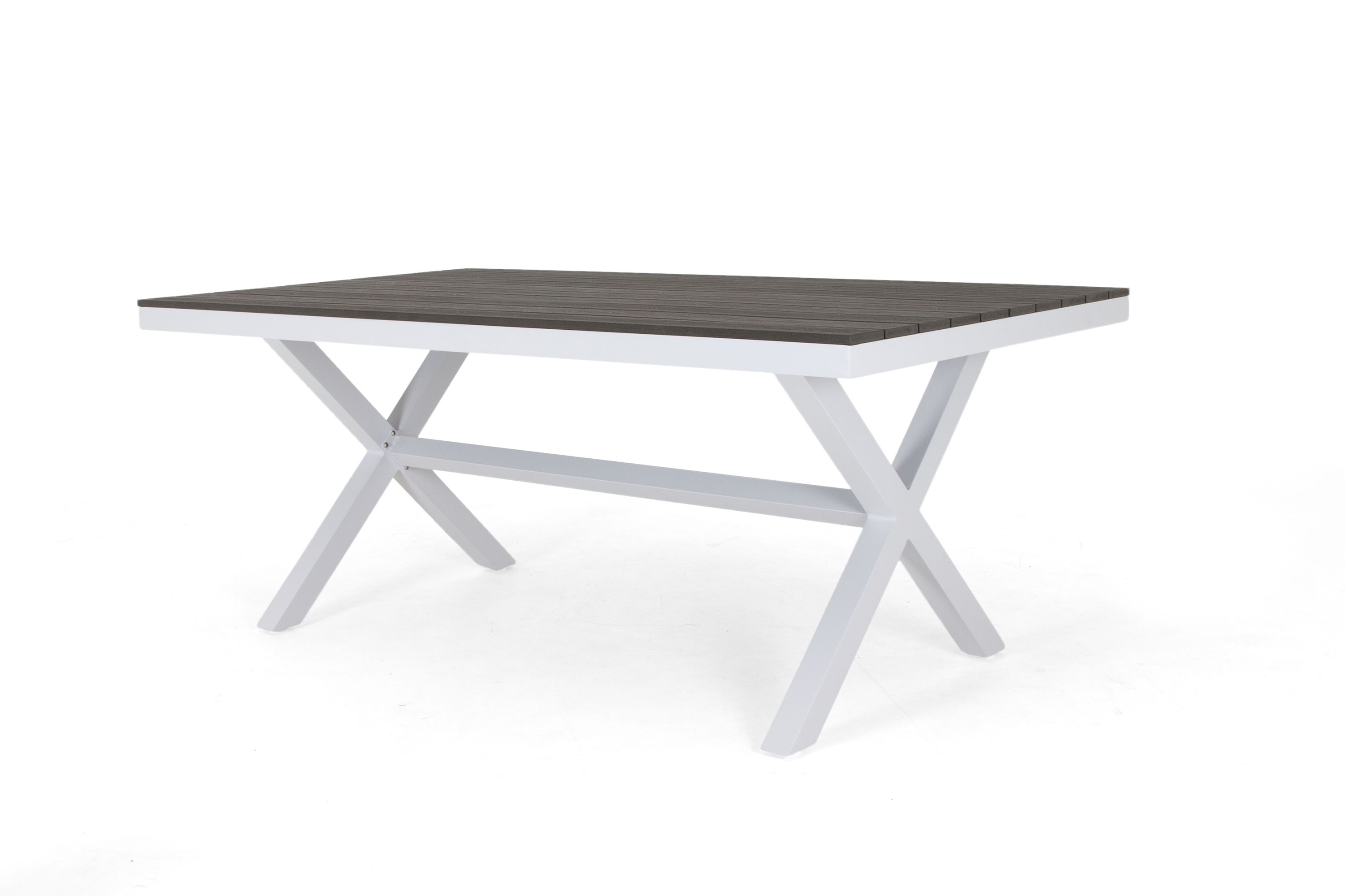 Selected Home Vegas spisebord Hvid med grå nonwood 200 x 100 cm